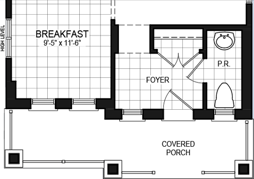 Elevation B floorplan