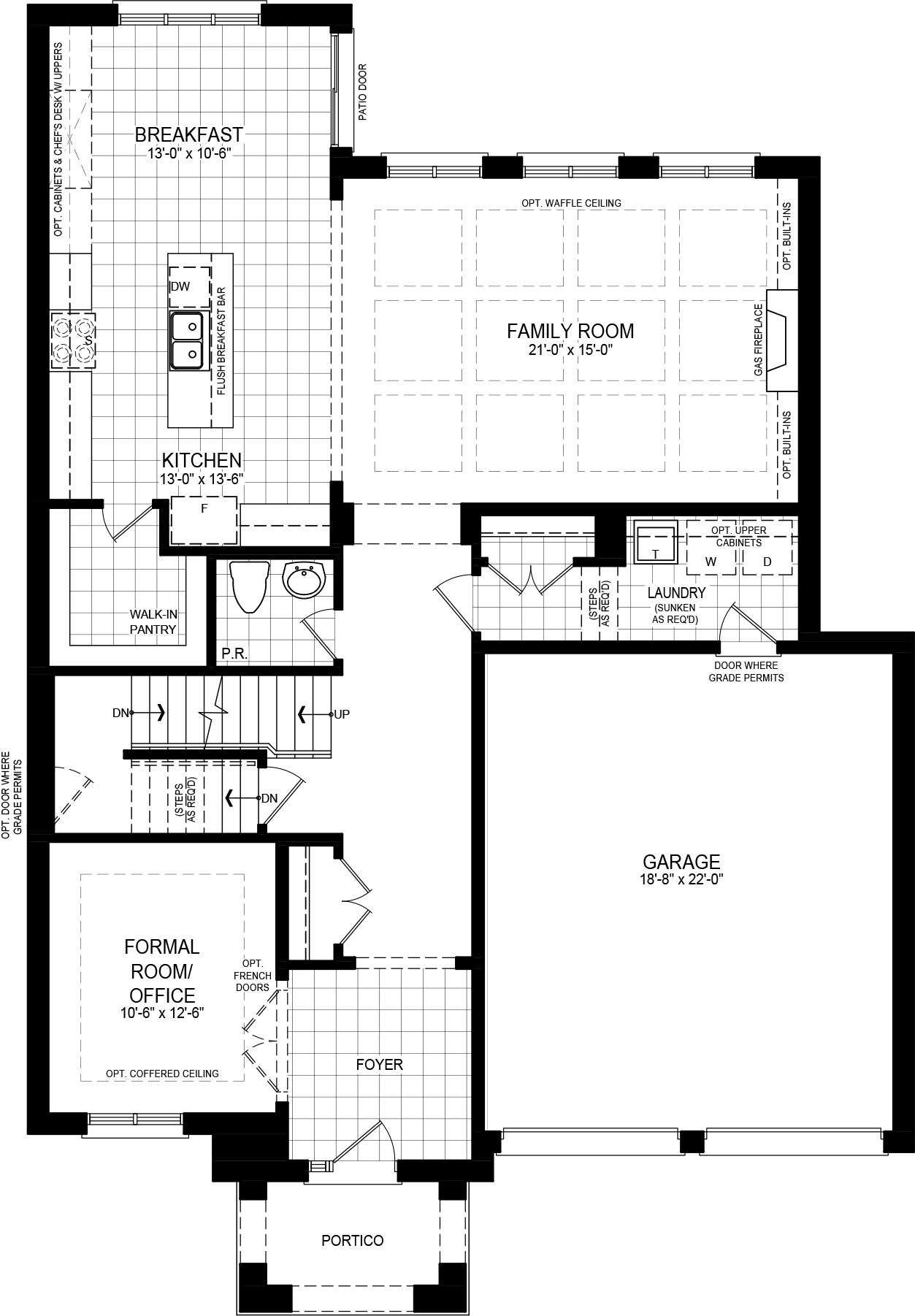 Elevation B floorplan