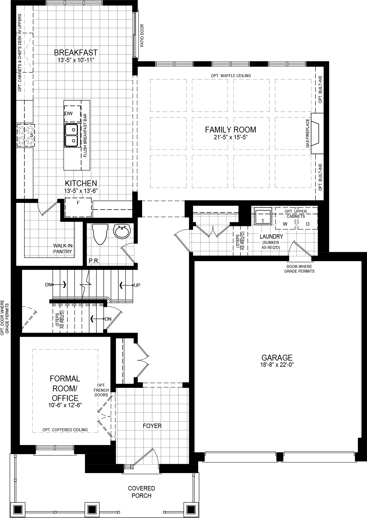 Elevation A floorplan