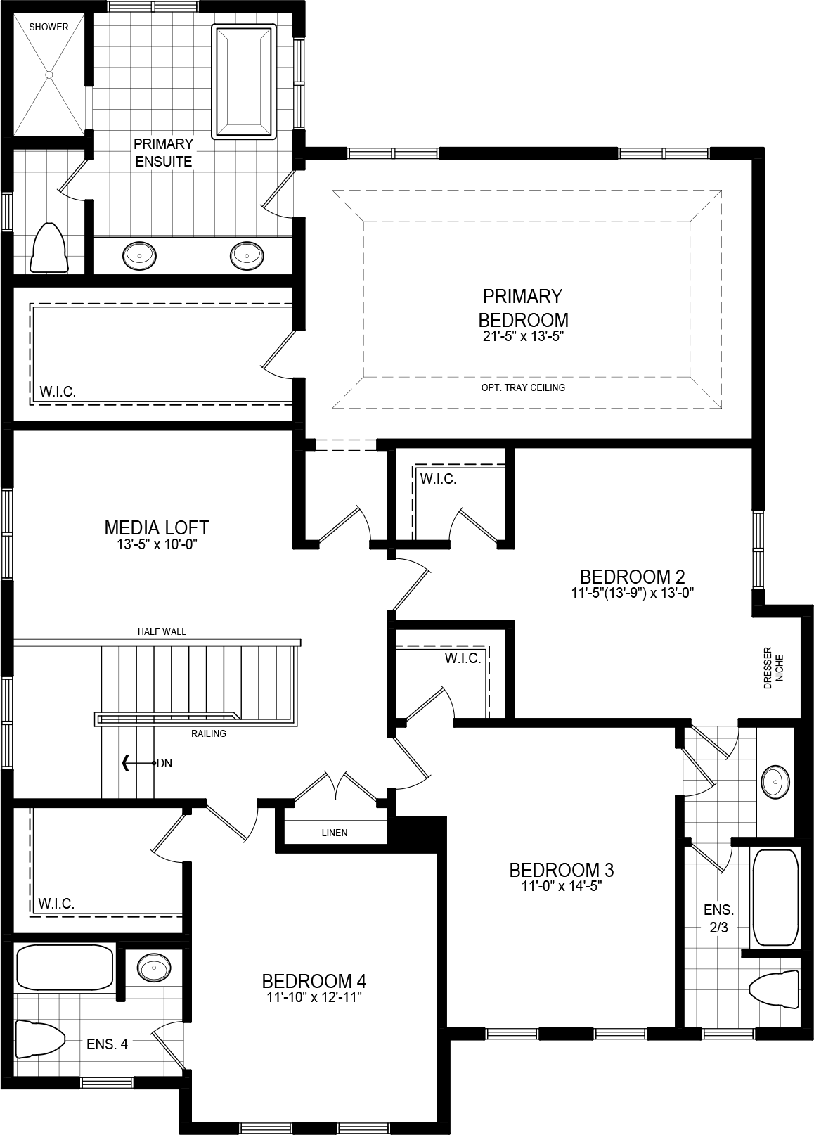 Elevation A floorplan