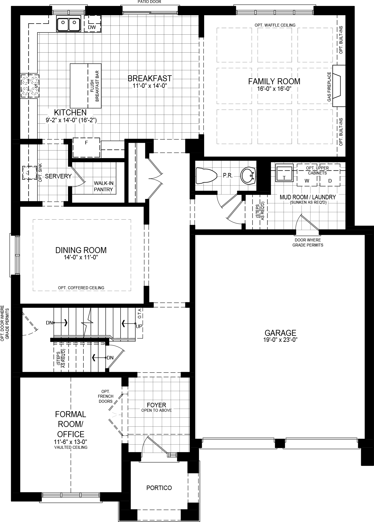 Elevation B floorplan