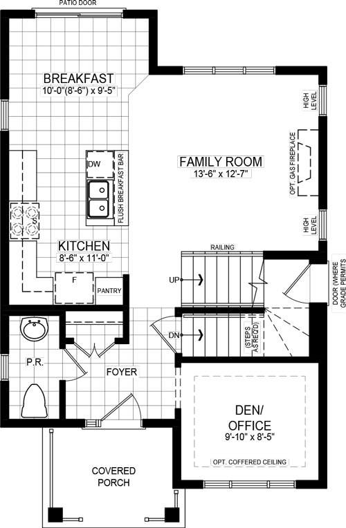 Elevation A floorplan