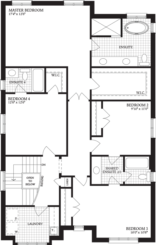 Second Floor floorplan