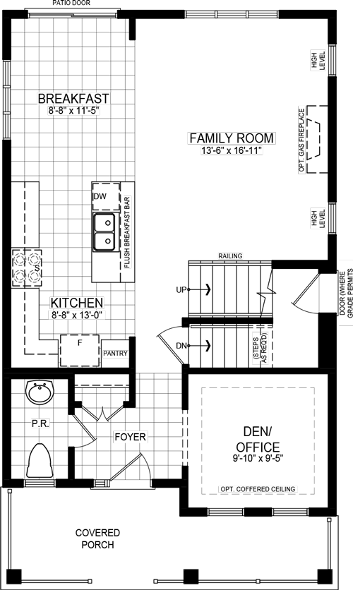 Elevation A floorplan