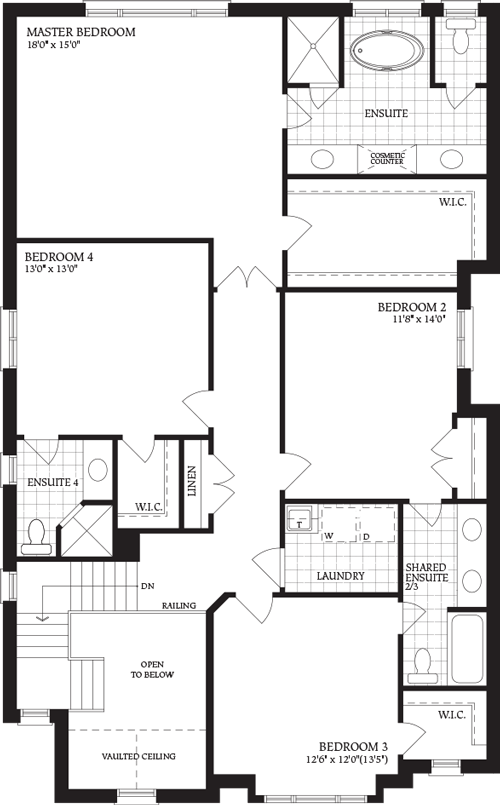 Second Floor floorplan