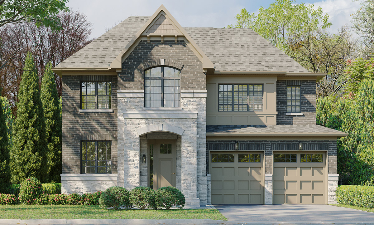 hunter crossing Elevation B Rendering